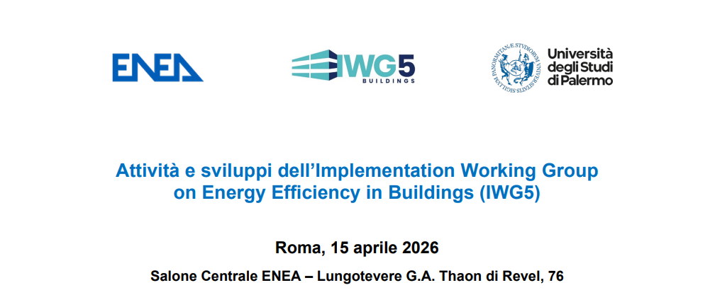 Attività e sviluppi dell’Implementation Working Group on Energy Efficiency in Buildings
